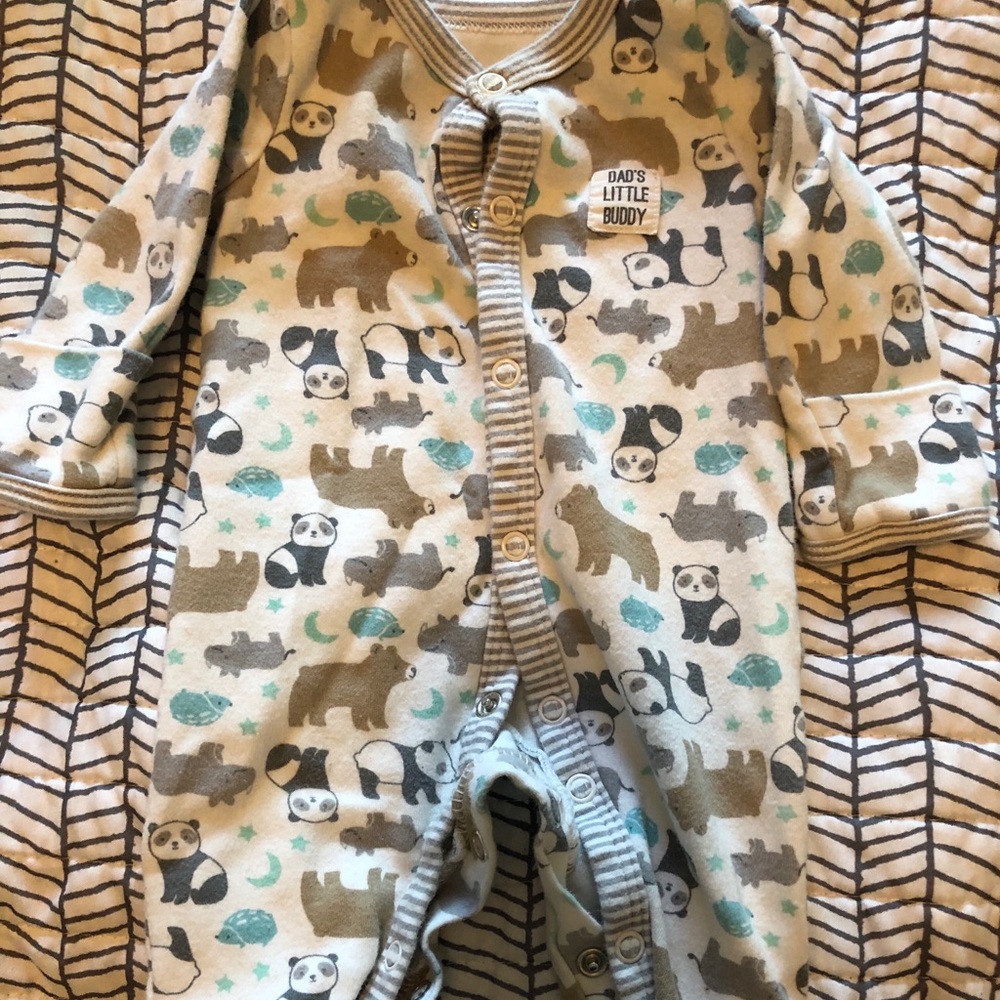 Cute bear one piece sleeper!